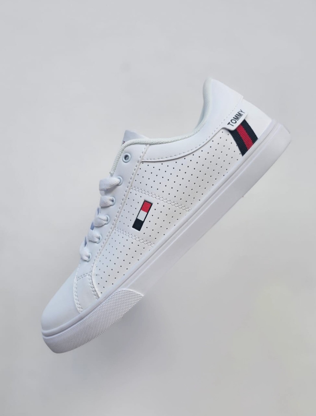 Sneaker Estilo Tommy Casual Blanco Low-Top Unisex