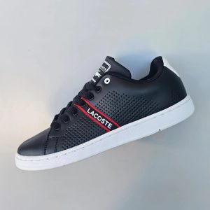 Zapatillas Estilo Lacoste Casual Negro Low-Top